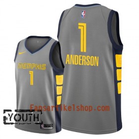Memphis Grizzlies Trikot Kyle Anderson 1 2018-19 Nike City Edition Grau Swingman - Kinder